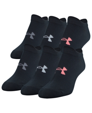 Under Armour Women's 6-Pk Essential No-Show Socks