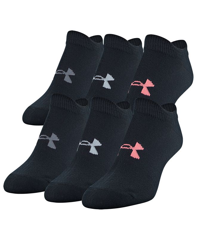 Under Armour Women's 6Pk. Essential NoShow Socks & Reviews Women's Brands Women Macy's