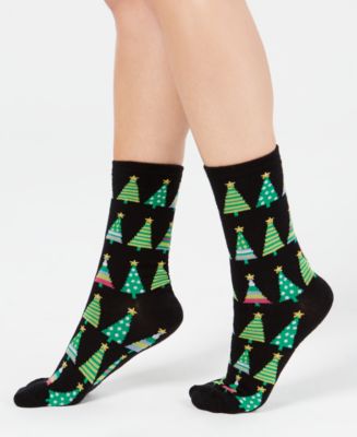 Charter Club Women's Tree Crew Socks, Created for Macy's - Macy's