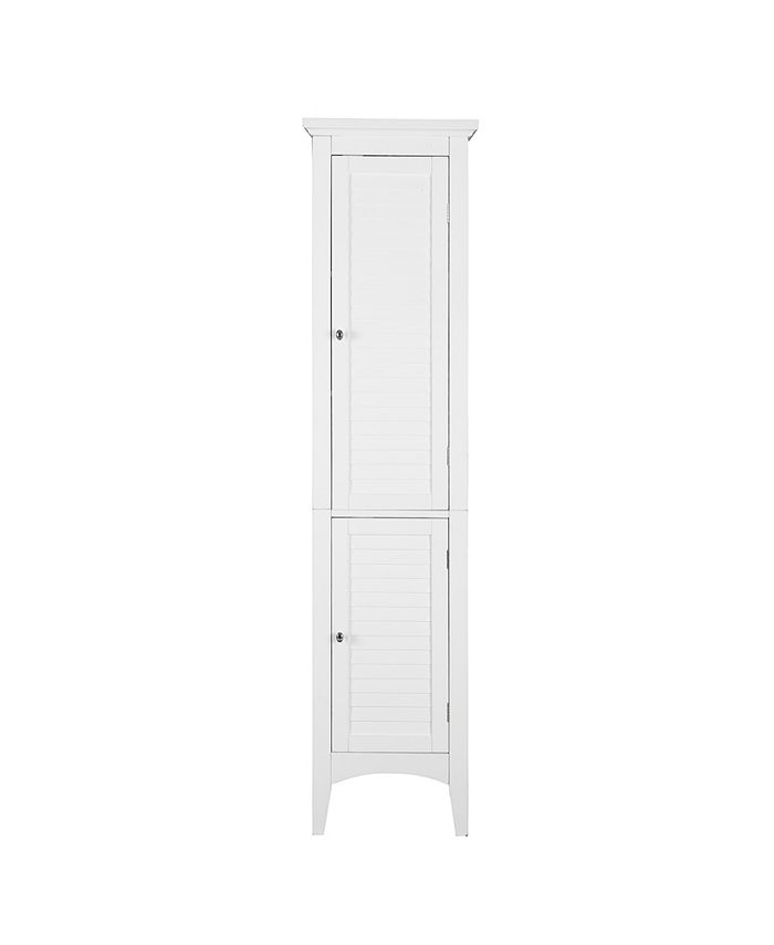 Elegant home fashions slone linen tower with 2 shutter doors deals
