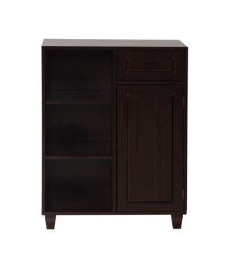Elegant Home Fashions Delaney Linen Cabinet With 1 Drawer And 3