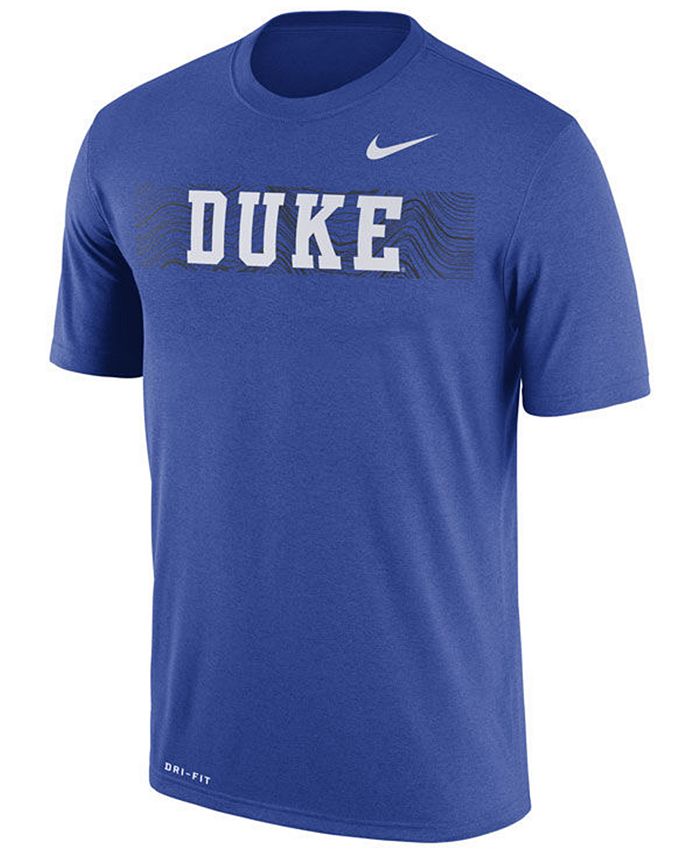 Nike Men's Duke Blue Devils Legend Staff Sideline T-Shirt - Macy's
