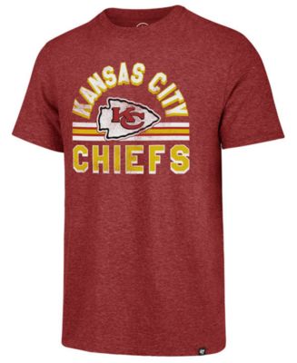 '47 Brand Men's Kansas City Chiefs Team Stripe Match Tri-Blend T-Shirt ...