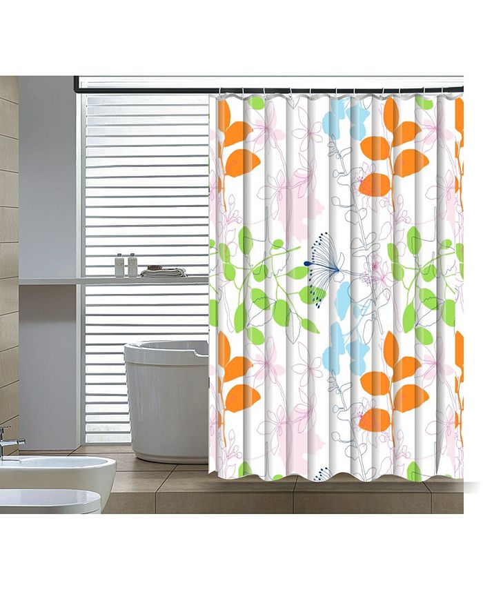 Elegant Home Fashions Floral Shower Curtain Macy's