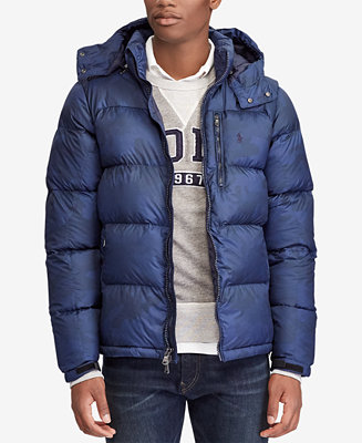 Polo Ralph Lauren Men's Big & Tall Water-Repellent Down Jacket - Macy's