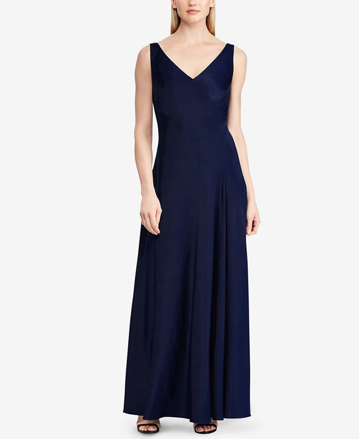Lauren Ralph Lauren Sleeveless Gown - Macy's