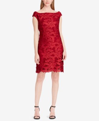 Lauren Ralph Lauren Floral Lace Dress Macy s