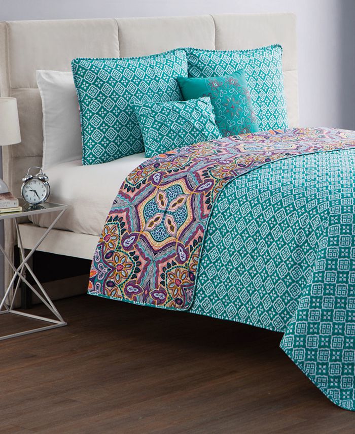 VCNY Home Yara Reversible 5Pc. King Quilt Set Macy's