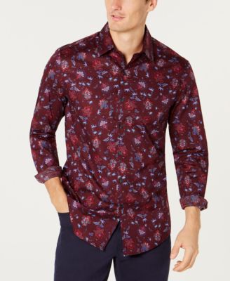 Tasso Elba Men's Roman Floral Shirt 