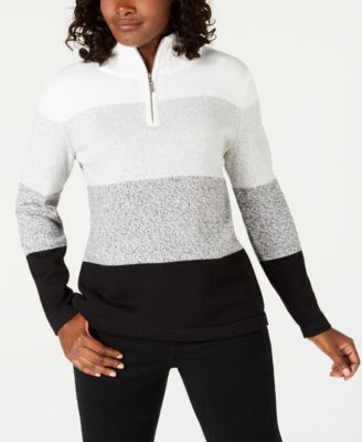 macys womens black sweaters