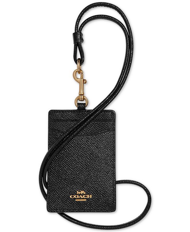 COACH ID Lanyard in Crossgrain Leather & Reviews Handbags & Accessories Macy's
