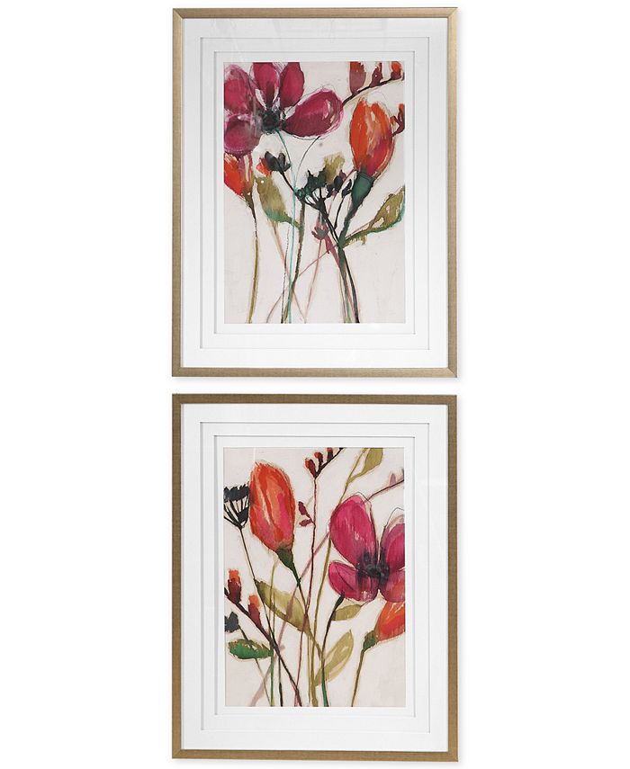 Uttermost - Vivid Arrangement Floral Prints Set of 2