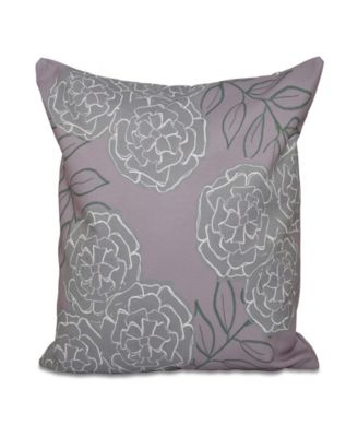 purple floral throw pillows