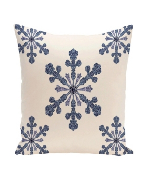 E By Design 16 Inch Off White Decorative Christmas Throw Pillow