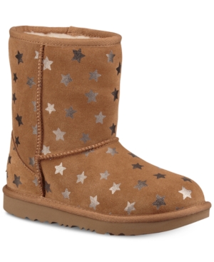 Ugg Kids' Classic Mini Ii Star Boot In Chestnut
