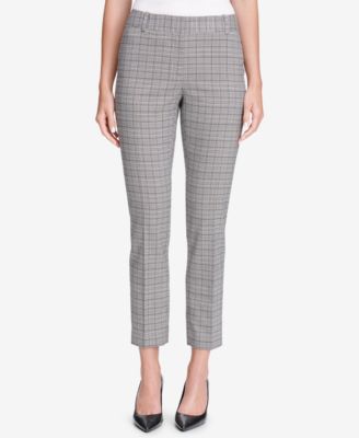 Calvin Klein - Plaid Ankle Pants