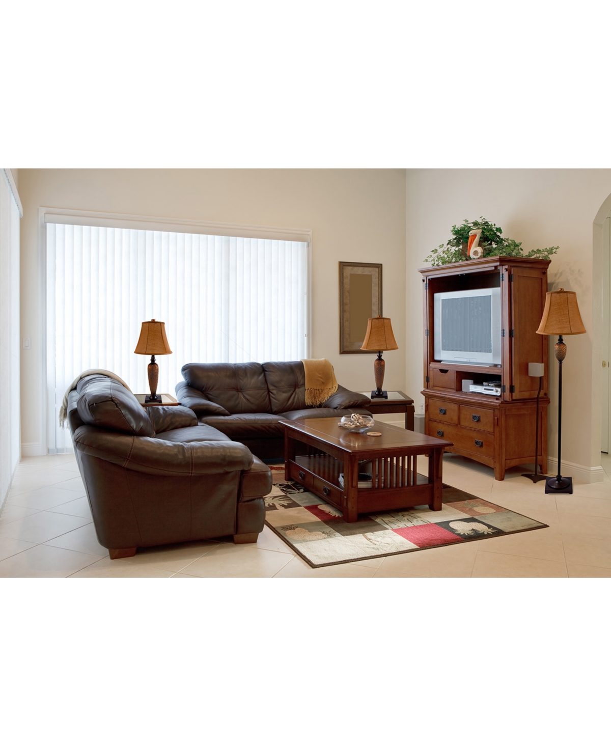 Elegant Designs HammeredThree Pack Lamp Set (2 Table Lamps, 1 Floor Lamp) - Bronze