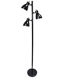 Simple Designs Metal  3-Light Tree Floor Lamp