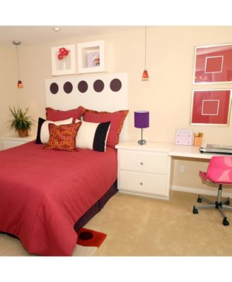 Lime Lights Stick Lamp with Charging Outlet and Fabric Shade