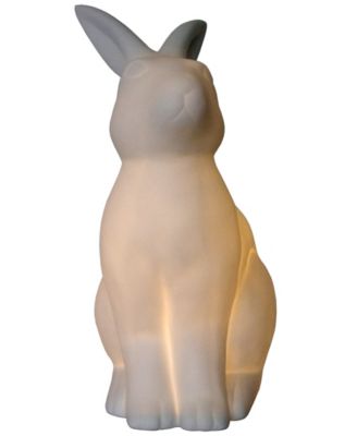 Simple Designs Porcelain Bunny Rabbit Shaped Animal Light Table Lamp