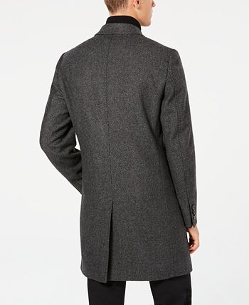 Hugo Boss Men's Milogan Slim-Fit Overcoat with Removable Bib - Macy's