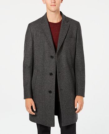 Hugo Boss Men's Milogan Slim-Fit Overcoat with Removable Bib - Macy's