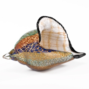 Shop Badash Crystal Conch Shell Art Glass Sculpture In Multi