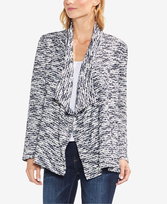 Vince Camuto Marled Open-Front Cardigan & Reviews - Tops - Women - Macy's