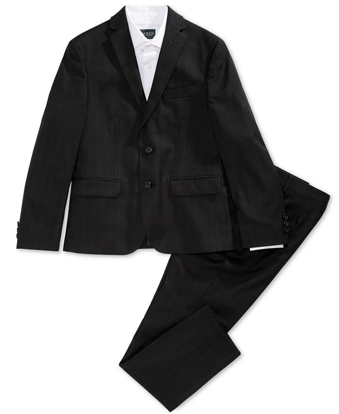 Lauren Ralph Lauren Big Boys Windowpane Suit Pants - Macy's