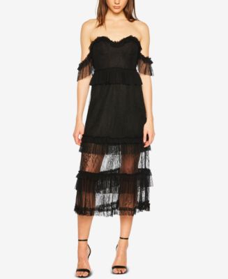 macy's black lace dress Macys Flare Dresses Women's Fit Flare Dresses Perfect for any special occasion Lace Dress Macys Flare Dresses