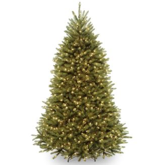 National Tree Company 6.5' Dunhill Fir Hinged Tree with 650 Clear Lights - Macy's