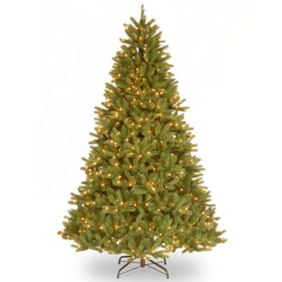 National Tree Company - National Tree 7 .5' "Feel Real" Grande Fir Medium Hinged Tree with 750 Clear Lights