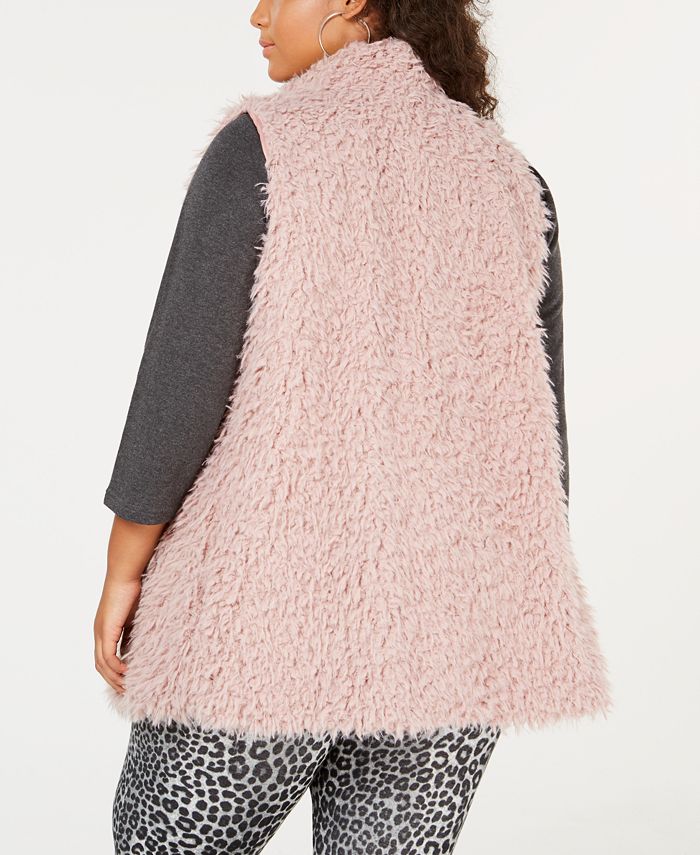 Say What? Trendy Plus Size Fleece Vest Macy's