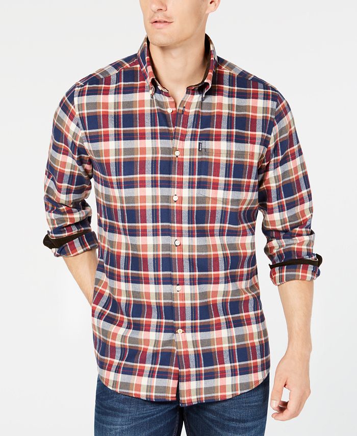 Barbour Men's Challow Plaid Shirt, A Sam Heughan Exclusive, Created for ...