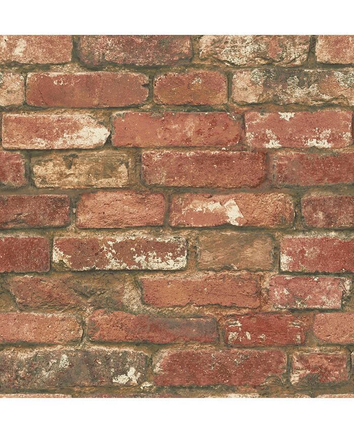 Brewster Home Fashions West End Brick Peel And Stick Wallpaper Macy's