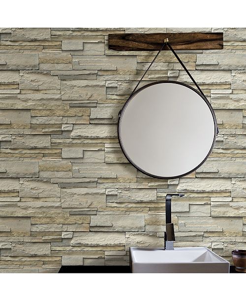 Brewster Home Fashions Slate Peel And Stick Wallpaper Reviews