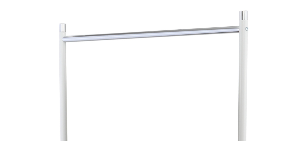 Happimess Sophia Garment Rack In White And Chrome