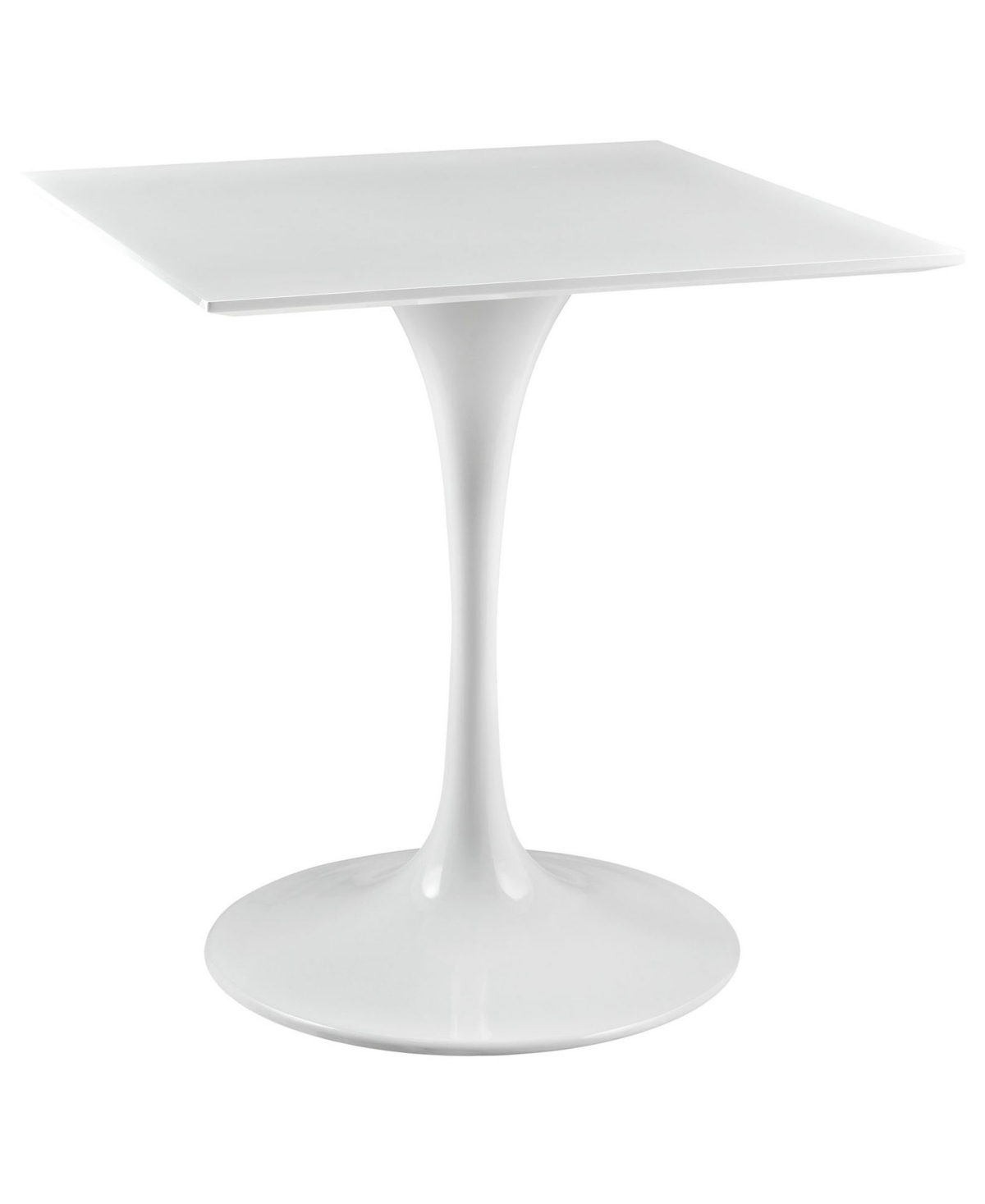 EEI-1123-WHI Lippa 28 in. Wood Top Dining Table, White