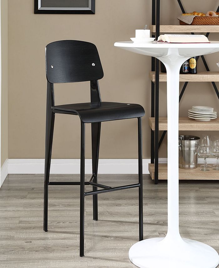 Modway Cabin Bar Stool Black Macy's