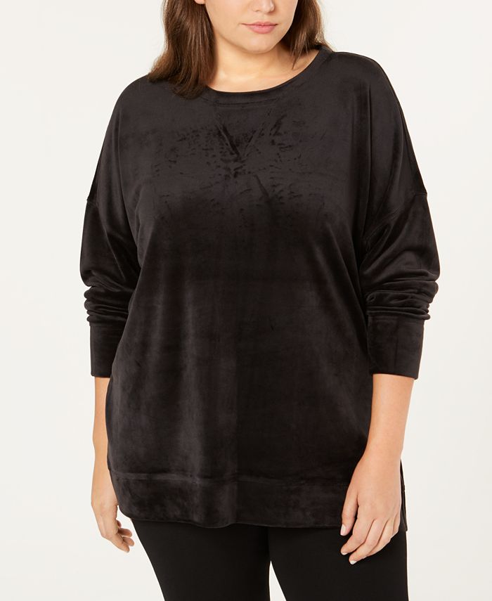 Calvin klein velvet top 2025