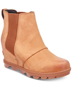 image of Sorel Women-s Joan of Arctic Wedge Ii Waterproof Lug Sole Chelsea Booties Women-s Shoes