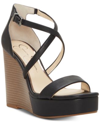 Jessica Simpson Samira Strappy Wedge Sandals - Macy's