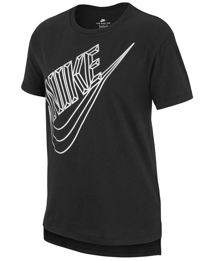 Nike Big Girls Futura-Print Cotton T-Shirt - Macy's