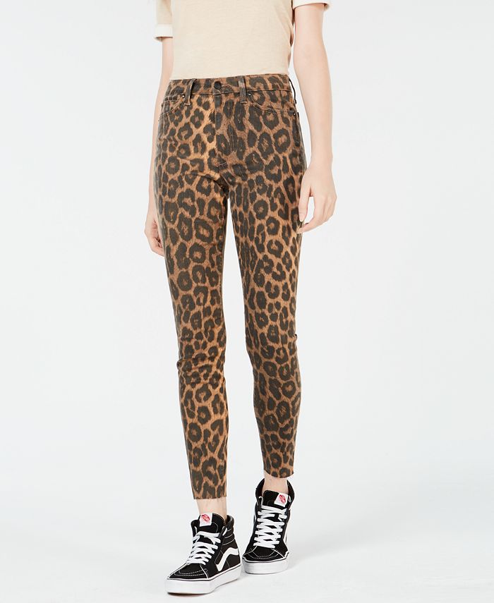 Joe s Jeans The Charlie Animal Print Slit Skinny Jeans Macy s