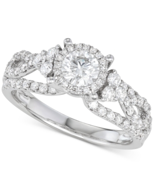 image of Diamond Weave Engagement Ring (1-1/3 ct. t.w.) in 14k White Gold