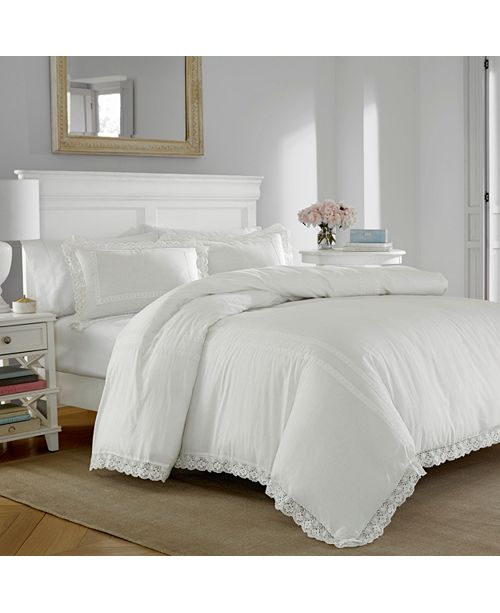 Laura Ashley Twin Annabella White Duvet Set & Reviews Duvet Covers