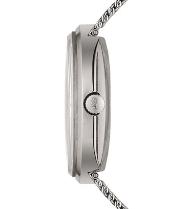 Mido - Men's Swiss Automatic Commander Shade Stainless Steel Mesh Bracelet Watch 37mm