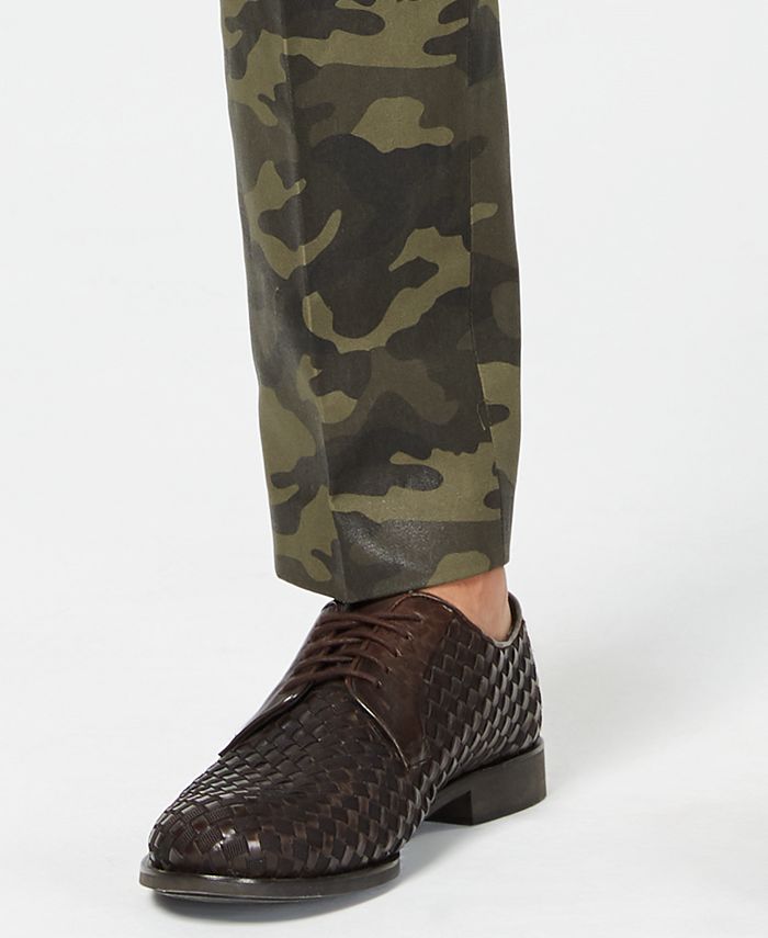 INC International Concepts I.N.C. Men's SlimFit Camo Pants, Created