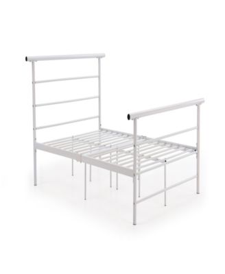 Hodedah - Complete Metal Full-Size Bed with Headboard, Footboard, Slats and Rails in Bronze