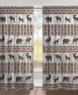 Laural Home - Southwest Lodge Black Out Window Curtain